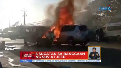 5 sugatan sa banggaan ng SUV at jeep sa Malolos, Bulacan | UB