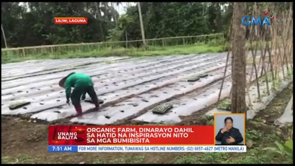 Organic farm, dinarayo dahil sa hatid na inspirasyon nito sa mga bumibisita | UB