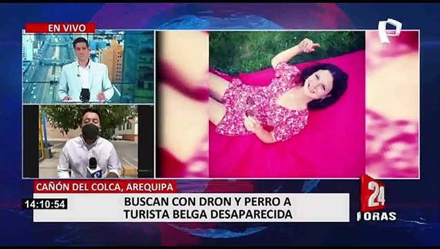 Arequipa: con ayuda de dron buscan a turista belga desaparecida en el Valle del Colca