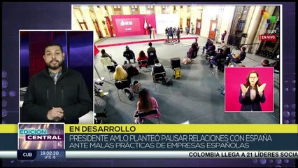 Presidente de México Andrés  López Obrador propone pausar las relaciones con España