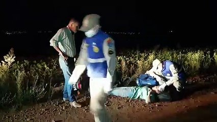 Mulher cai de moto em estrada rural e mobiliza socorristas do Siate