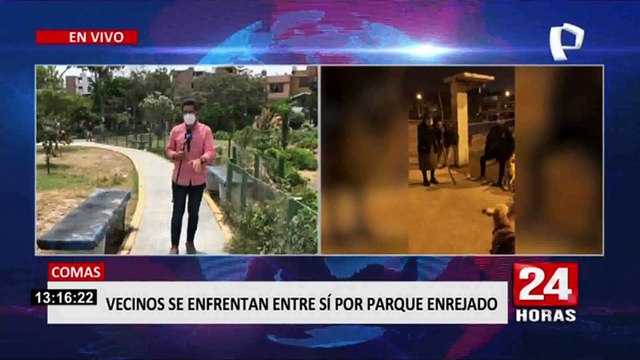 Comas: Vecinos enfrentados entre ellos por parque enrejado