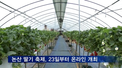 논산 딸기 축제, 오는 23일부터 온라인 개최