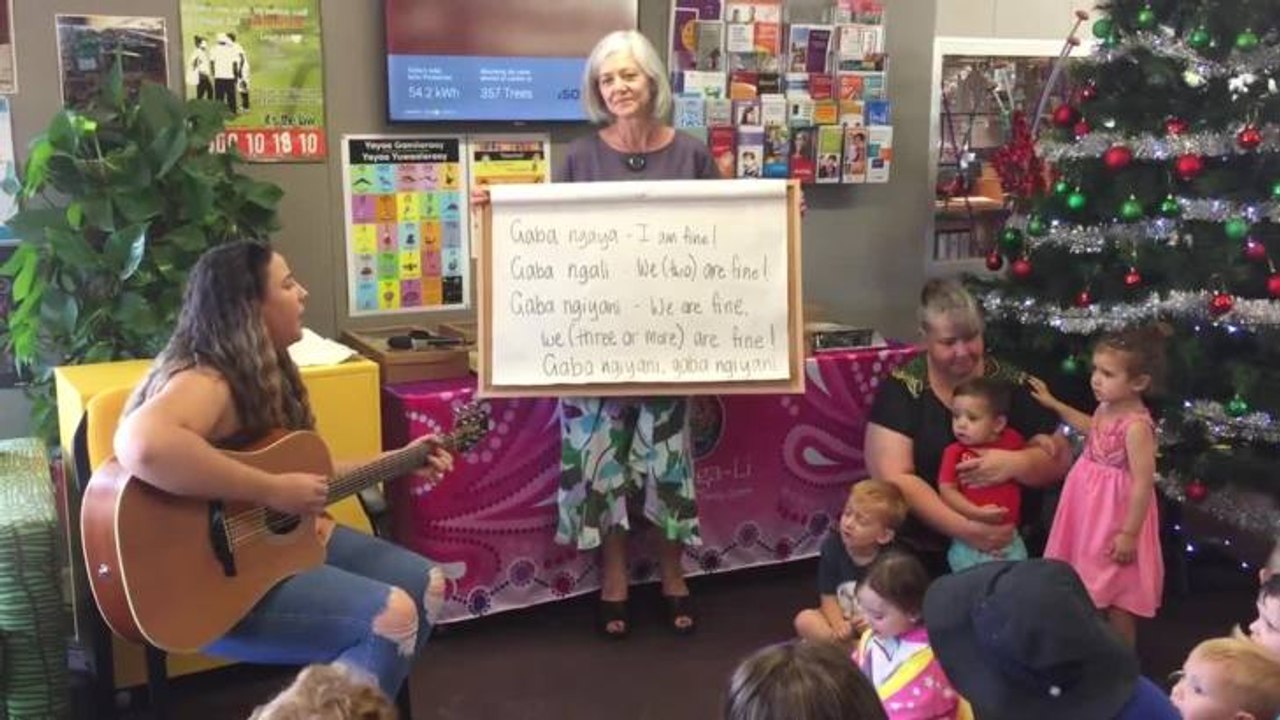 Loren Ryan sings in Gamilaraay.