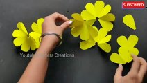 3 DIY Paper Flower BOUQUET/Birthday Gift ideas/Flower Bouquet making at Home