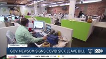 Governor Gavin Newsom signs COVID sick leave bill