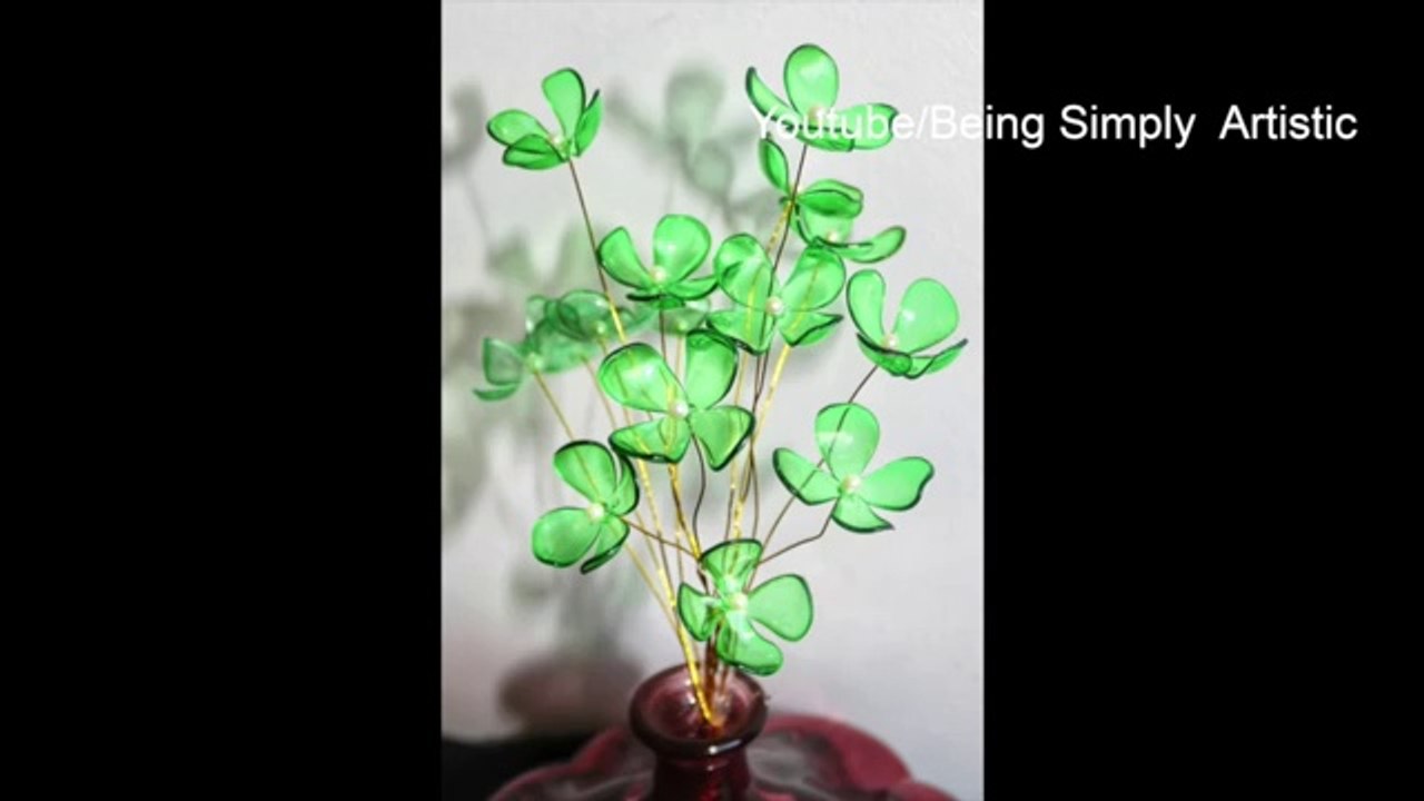 How To Make Very Easy and Beautiful Plastic Bottle Flower - Plastic Bottle Craft -Bottle Art