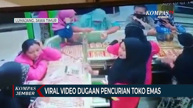 Viral Video Ibu-ibu Diduga Mencuri Gelang di Toko Emas Lumajang