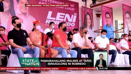 Pamamahalang malinis at tapat, isinusulong ni Robredo | SONA