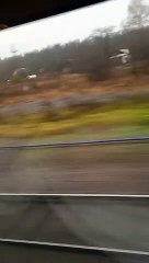 Riding alone on the train