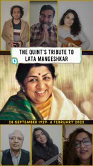 The Quint Remembers  'The Singing Icon' Lata Mangeshkar Through Her Songs