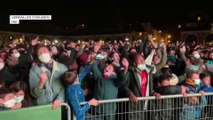 Versailles en demi-finale: la liesse des supporters juste après le coup de sifflet final