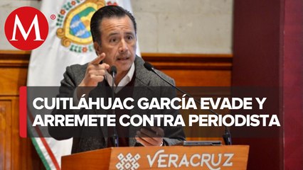 El gobernador de Veracruz confrontó a la prensa para no responder su pregunta