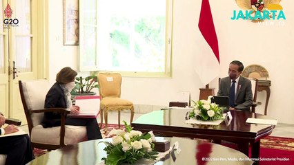 Presiden Jokowi Terima Kunjungan Menteri Angkatan Bersenjata Prancis, Istana,10 Februari 2022