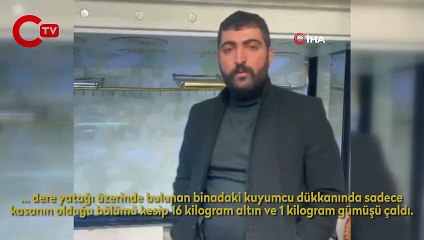 Ağrı'da akıl almaz hırsızlık: Dere yatağından girip altın dolu kasayı çaldılar
