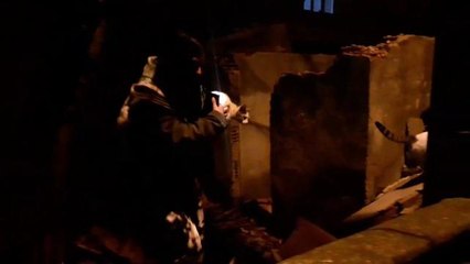 Çatı katında sıkışan kediyi itfaiye ekipleri kurtardı