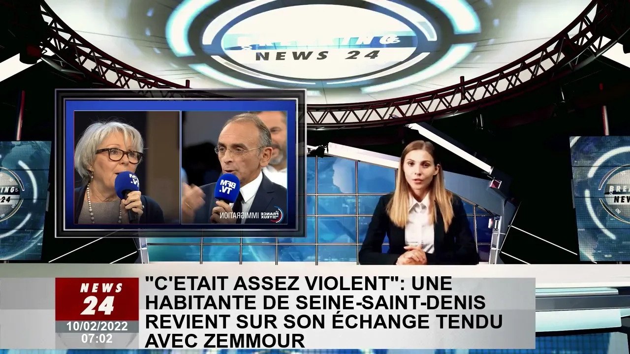 "Très violent" : une habitante de Seine-Saint-Denis revient sur son échange tendu avec Zemour