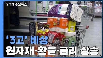 원자재값·환율·금리 '3고 비상'...정부 "생활물가 안정에 총력" / YTN
