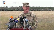 Un contingente de tropas estadounidenses se preparan en Alemania para viajar a Rumanía
