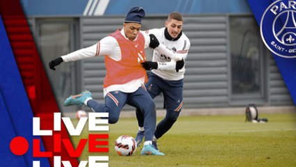 15 minutes d'entraînement avant Paris Saint-Germain - Stade Rennais