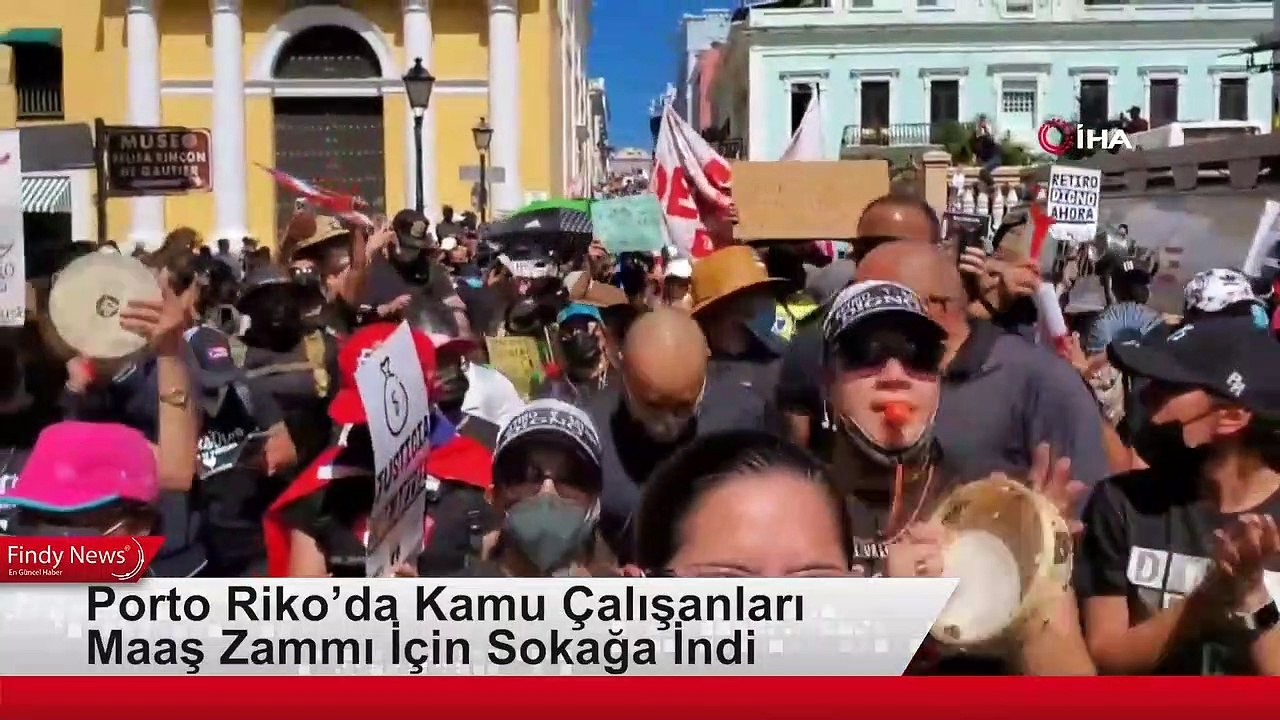 Porto Riko’da Kamu Çalışanları Maaş Zammı İçin Sokağa İndi