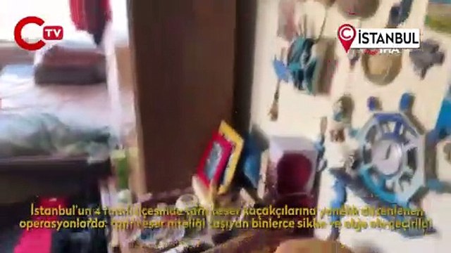 İstanbul’da tarihi eser operasyonu: Binlerce sikke ve obje ele geçirildi