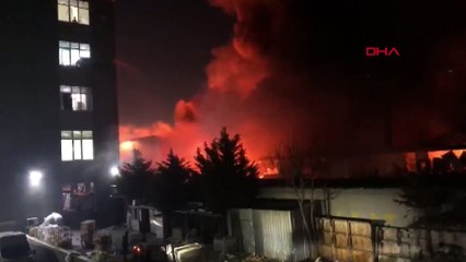 Avcılar'da fabrikada yangın!