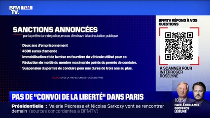 Que risque-t-on si l'on participe à une manifestation interdite comme le "convoi de la liberté" ? BFMTV répond à vos questions