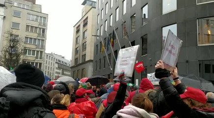 Manifestation des enseignants francophones