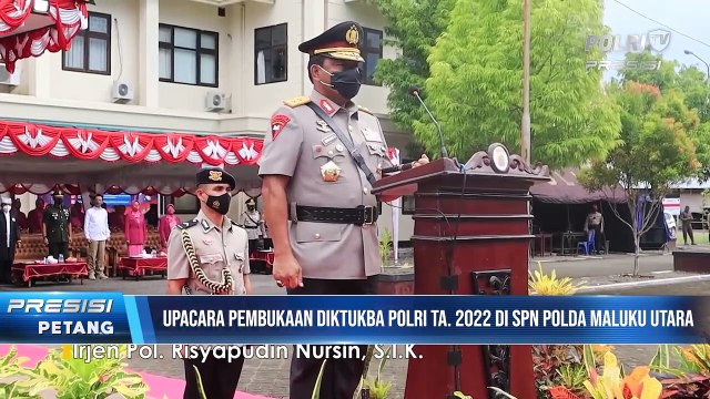 Upacara Pembukaan Pendidikan Pembentukan Bintara Polri T.A 2022 SPN Polda Maluku Utara