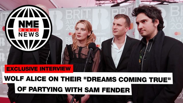 Wolf Alice on their dreams coming true of partying with Sam Fender | Brit Awards 2022
