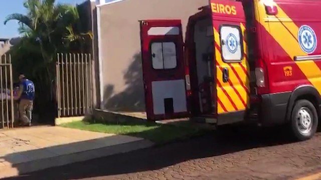 Idosa de 80 anos é socorrida após sofrer queda em residência no Cascavel Velho