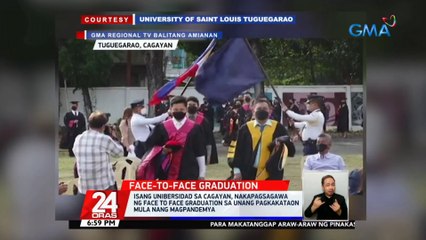 Isang unibersidad sa Cagayan, nakapagsagawa ng face to face graduation sa unang pagkakataon mula nang magpandemya | 24 Oras