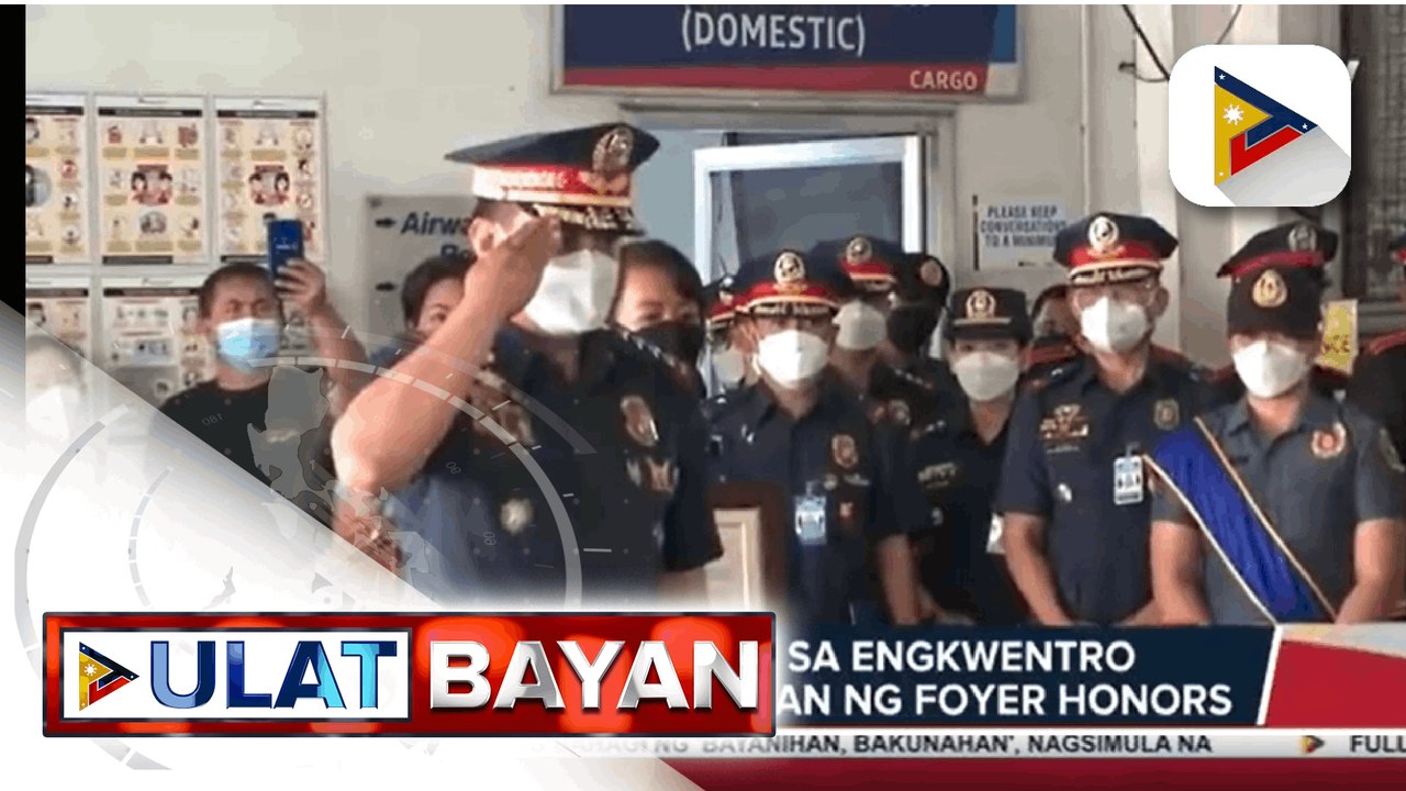 Pulis na nasawi sa engkuwentro sa Samar, hinandugan ng Foyer Honors