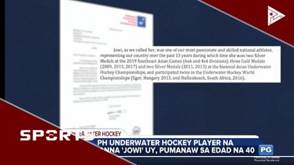 PH underwater hockey player na si Johanna "Jowi" Uy, pumanaw sa edad na 40