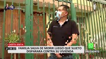 Santa Anita: desconocido balea casa de extrabajador municipal y familia se salva de morir