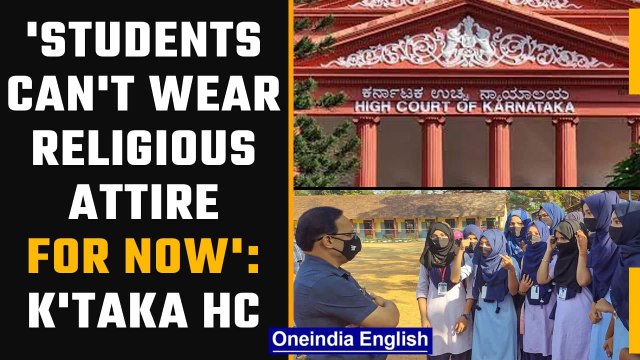 Hijab row: Students can't wear anything religious till matter pending: Karnataka HC | Oneindia News