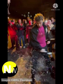 Sam Fender celebrates Brit Award win in North Shields