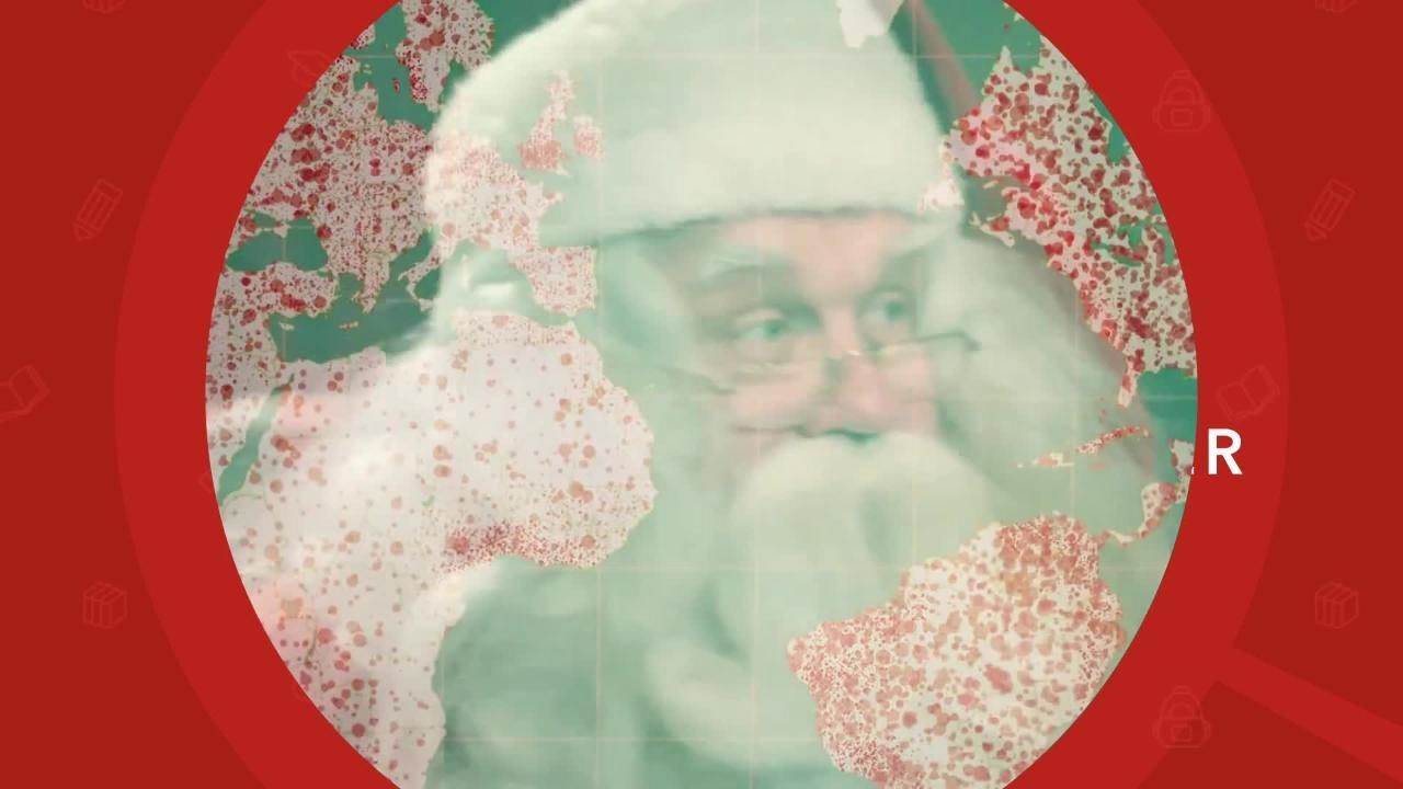 Le parcours du Père Noël le soir de Noël