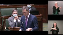 Fin du CST : Alexander De Croo veut ouvrir le débat au Parlement