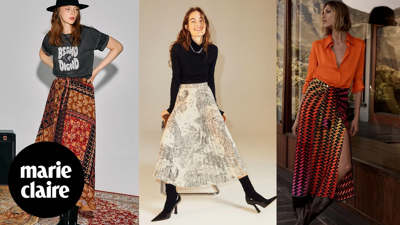 La falda "midi" que piden a gritos tus camisetas y jerséis básicos