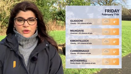 Daily Weather Report for Glasgow 10 February