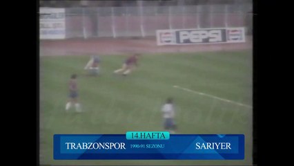 Trabzonspor 1-0 Sarıyer 09.12.1990 - 1990-1991 Turkish 1st League Matchday 14