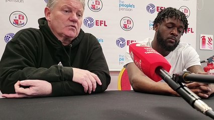 Crawley Town v Hartlepool United press conferencce