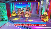 En la ciudad de La Paz un grupo de bailarines destacó la danza de la Morenada