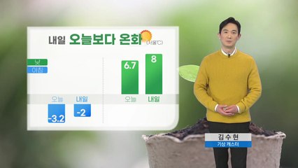 [날씨] 내일, 오늘보다 높은 기온...영동 밤사이 큰 눈 / YTN