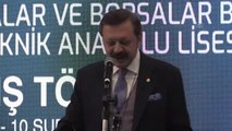 TOBB Başkanı Hisarcıklıoğlu, Ordu'da okul açılışında konuştu