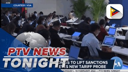 China calls on US to lift sanctions while Biden eyes new tariff probe