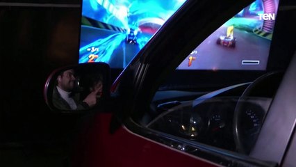 "بلاي ستيشن وأنت فى عربيتك" .. فكرة مختلفة ابتكرها أحد شباب بورسعيد