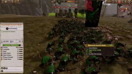 Invasion of Pigs on the Rotbloods home. Total War Warhammer 2 battles.